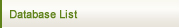 DATABASE LIST