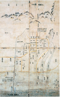 薩摩国日置北郷下地中分絵図