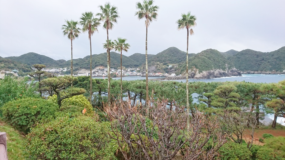 坊津：画面右側が外洋