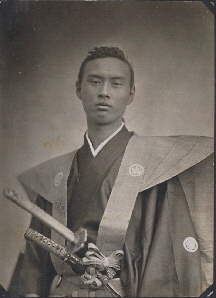 Ikeda Chikugo no kami, Photo von Louis Rousseau, 1864